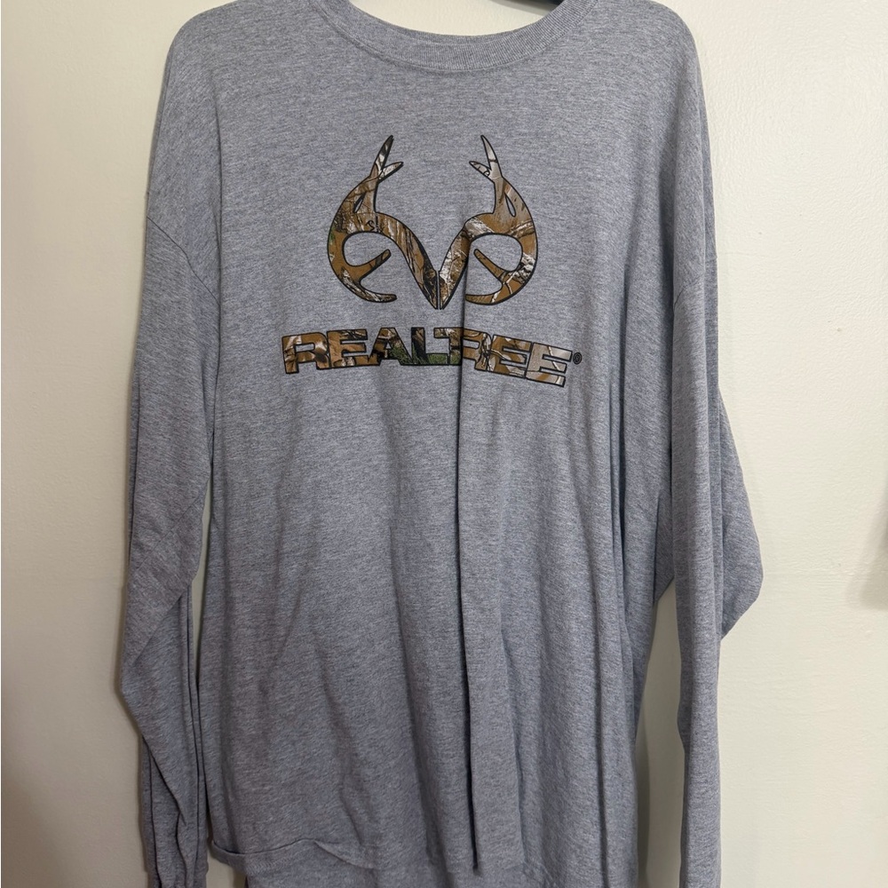Realtree Gray Camo Logo Tee